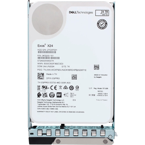 ST24000NM007H Жёсткий диск Seagate Exos X24 24 ТБ SAS 3.0 7200 об/мин фото 5