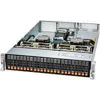 SYS-221H-TN24R Сервер SuperMicro SuperServer Hyper 221H Gen 4, 5 6444Y 3.6GHZ 64C 2P 32x256GB VROC LGA 4677 24SFF с горячей заменой 2x1600W